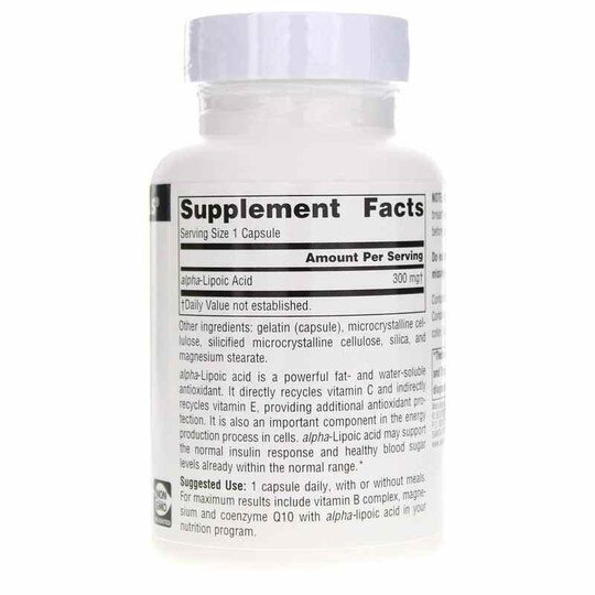 Alpha Lipoic Acid 300 Mg Antioxidant Protection, SNN